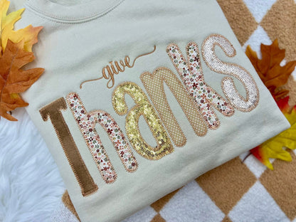 Season of Gratitude Premium Embroidered Sweatshirt
