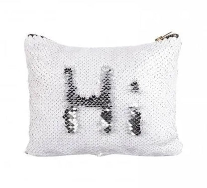 Sequin zipper pouch  with custom design