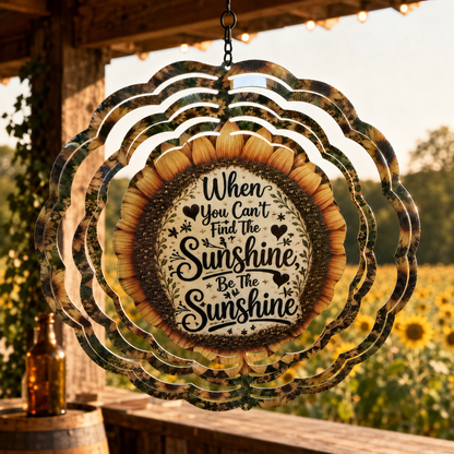 Sunflower Themed Wind Spinner- Choose your favorite design!