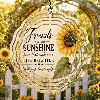 Sunflower Themed Wind Spinner- Choose your favorite design!