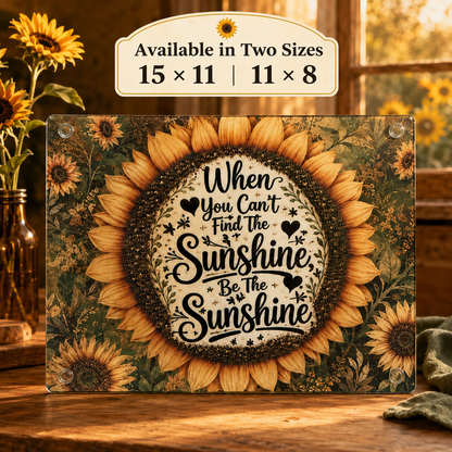 Sunflower Themed Glass Cutting Board- Choose Your Favorite Design