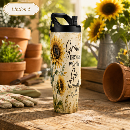 Sunshine and Sunflowers Themed 30 oz Hydro Bottle