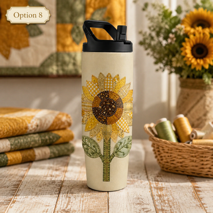 Sunshine and Sunflowers Themed 30 oz Hydro Bottle