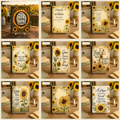 Sunflowers, Sunshine and Smiles- Custom Notebooks