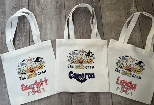 Halloween Trick or Treat Bags- Mini Size 8x8