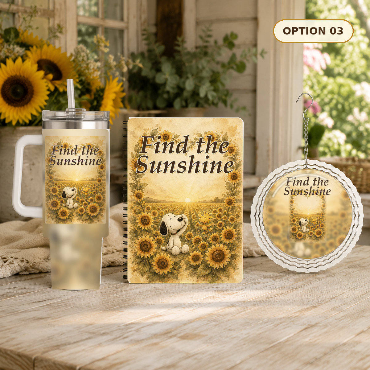 Sunflowers and Snoopy Gifts