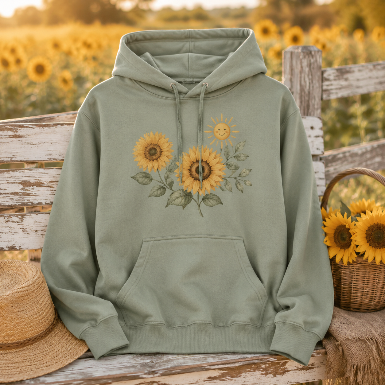 Sunflowers and Smiles Sweatshirts & Hoodies