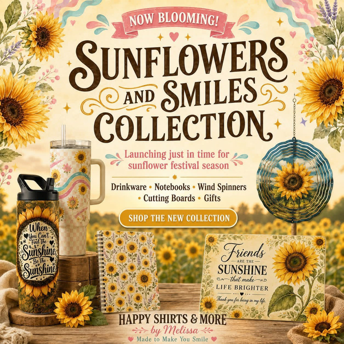 Sunflowers and Smiles Sweatshirts & Hoodies