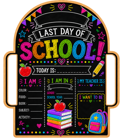 Personalized First &  Last Day of School Boards