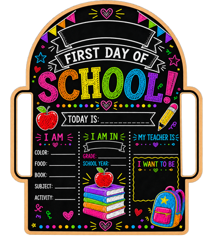 Personalized First &  Last Day of School Boards
