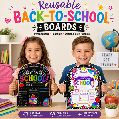 Personalized First &  Last Day of School Boards