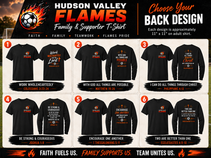 Hudson Valley Flames Family and Team Supporter Apparel