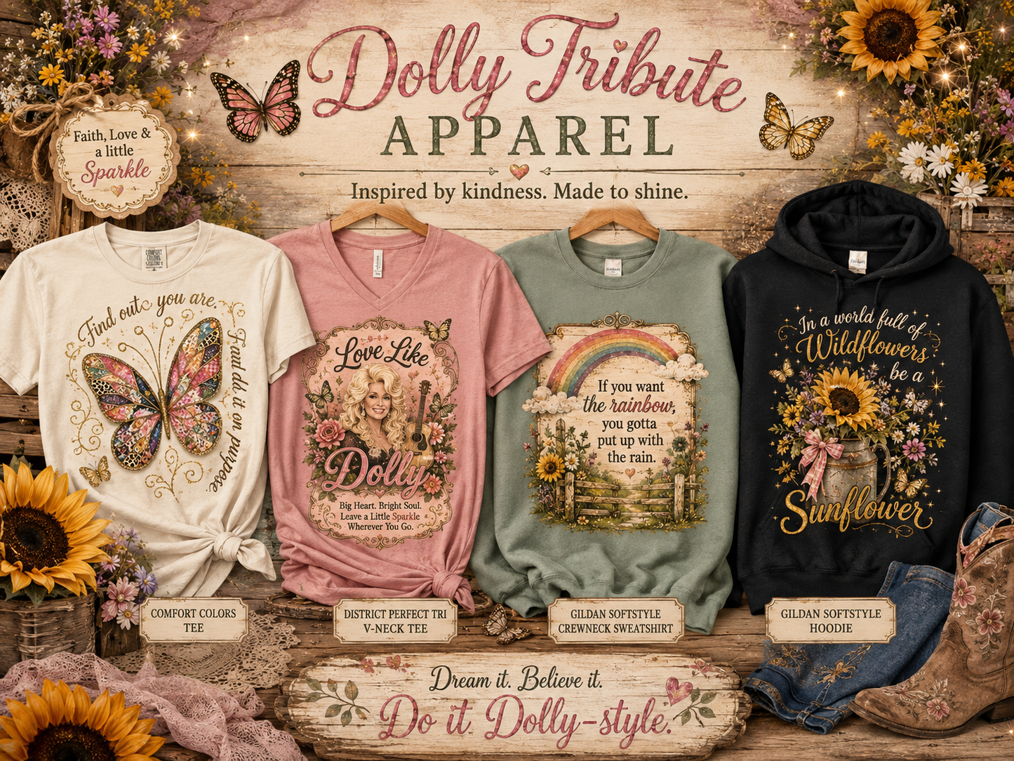 Dolly Inspired Tribute Apparel