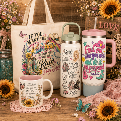 Dolly Inspired Tribute Drinkware and Gifts