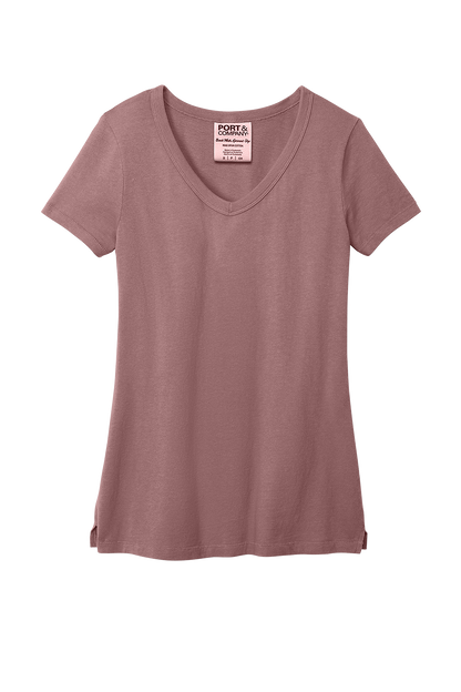 Women's Beach Washed  V-Neck T-Shirt