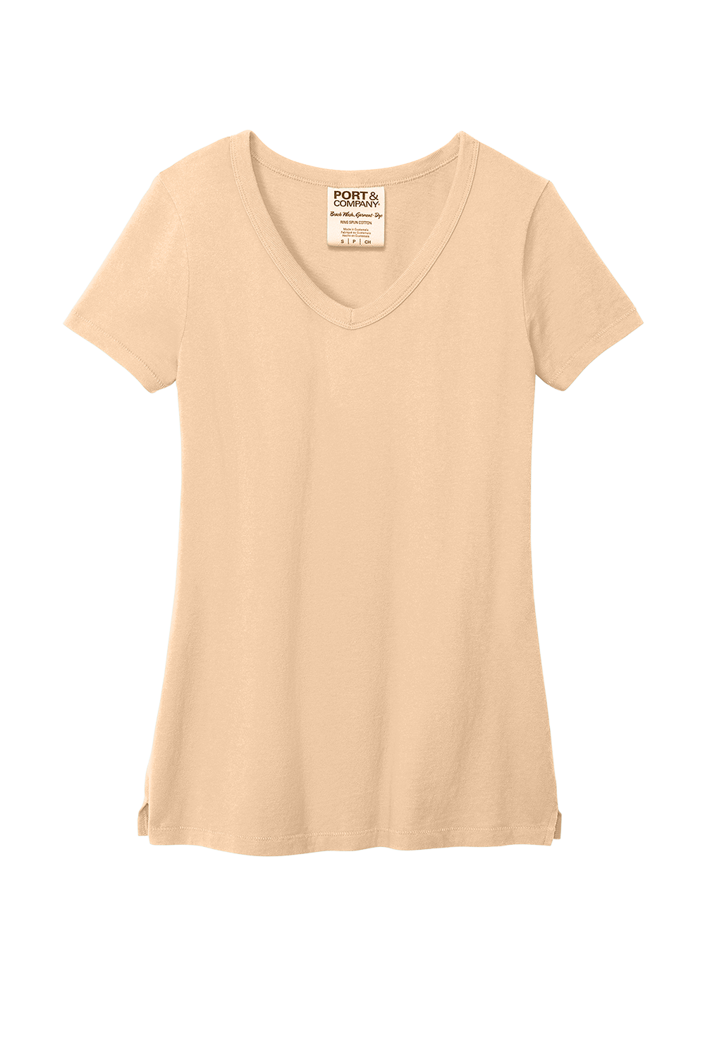Women's Beach Washed  V-Neck T-Shirt