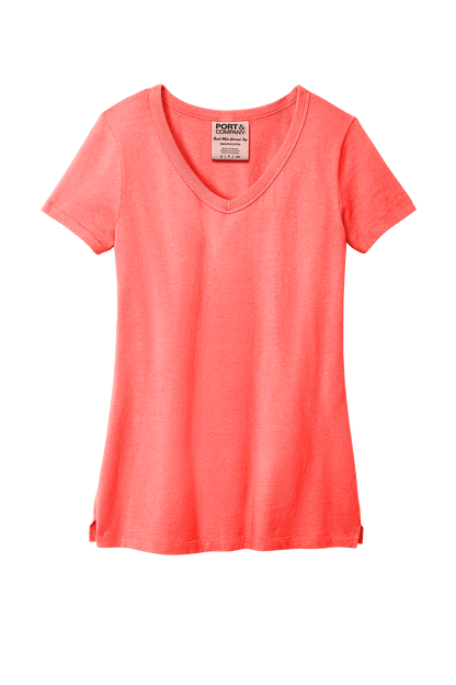 Women's Beach Washed  V-Neck T-Shirt