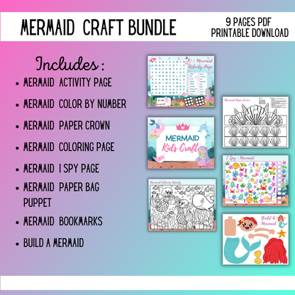 Mermaid Kids Craft Bundle
