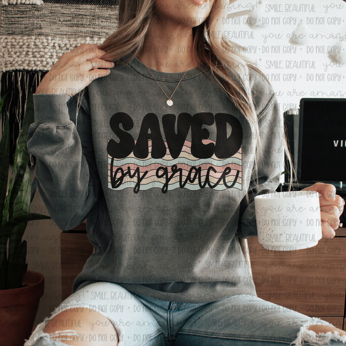 Saved by Grace- TShirt, Tank or Hoodie