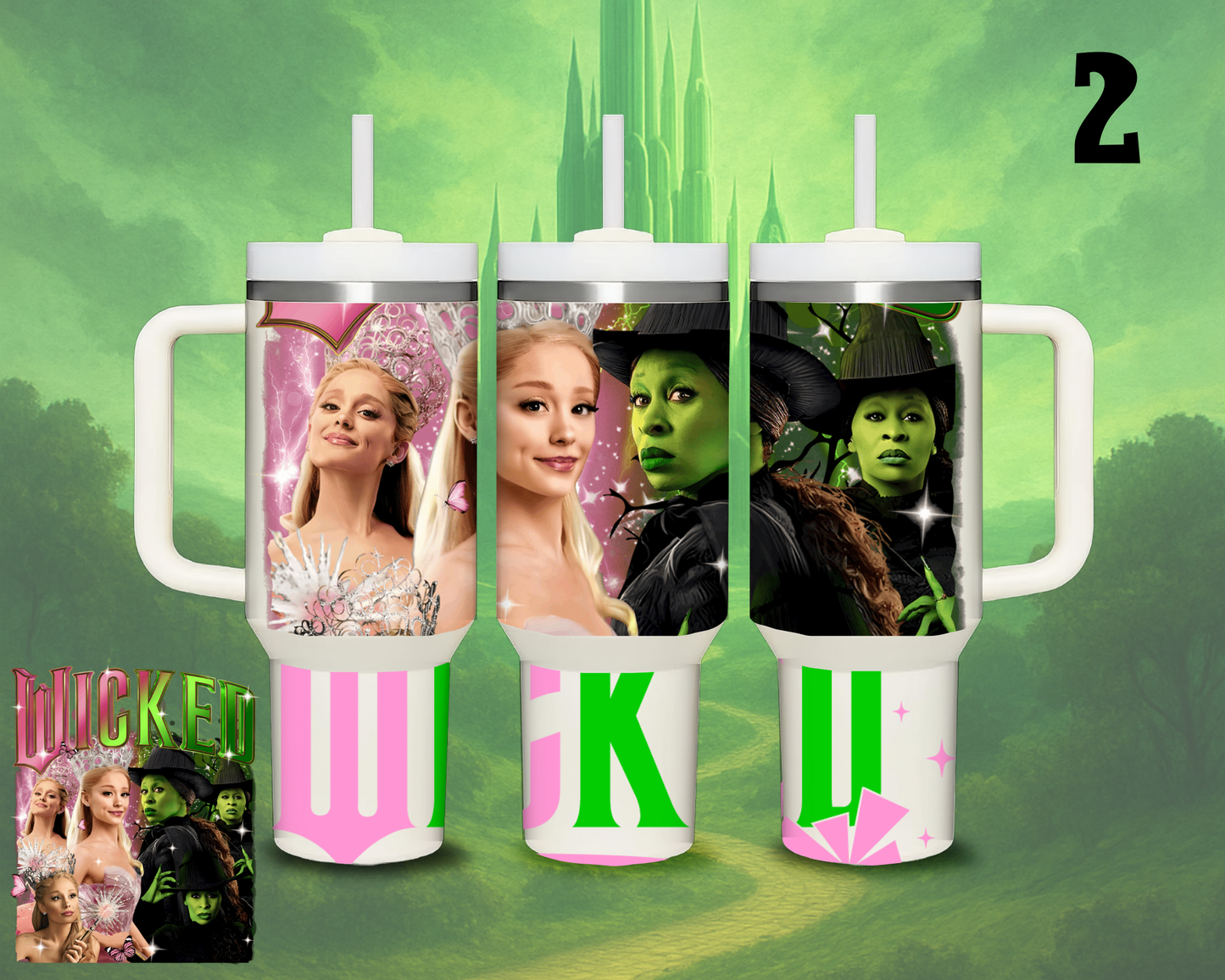40 oz Wicked 2 For Good Tumbler – Choose your Design!