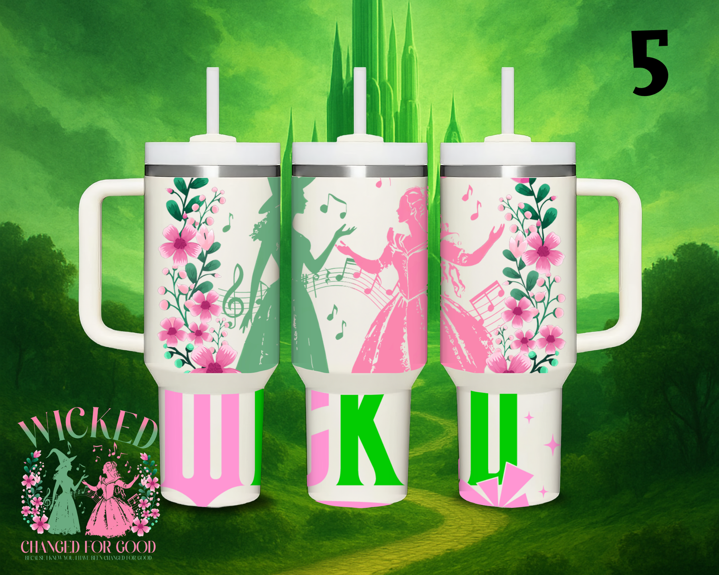 40 oz Wicked 2 For Good Tumbler – Choose your Design!