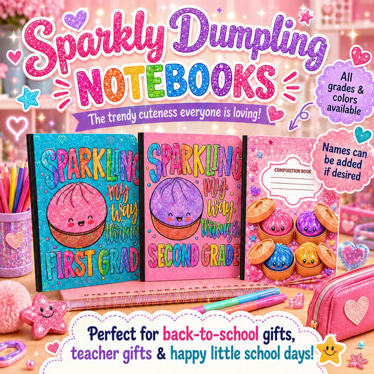 Sparkly Dumplings Custom Notebooks