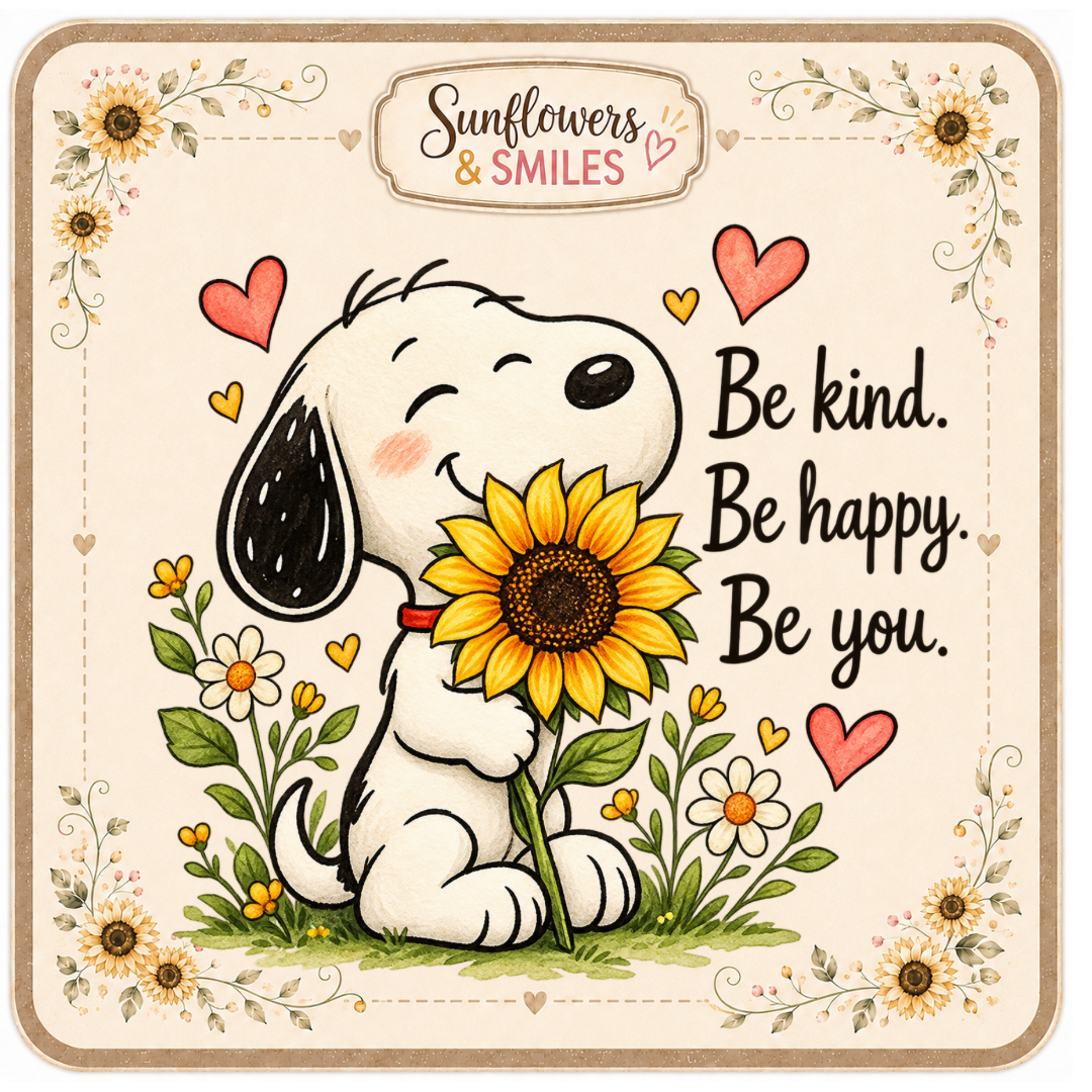 Snoopy & Sunflowers Custom Tees