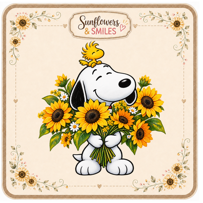 Snoopy & Sunflowers Custom Tees