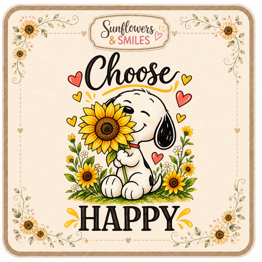 Snoopy & Sunflowers Custom Tees