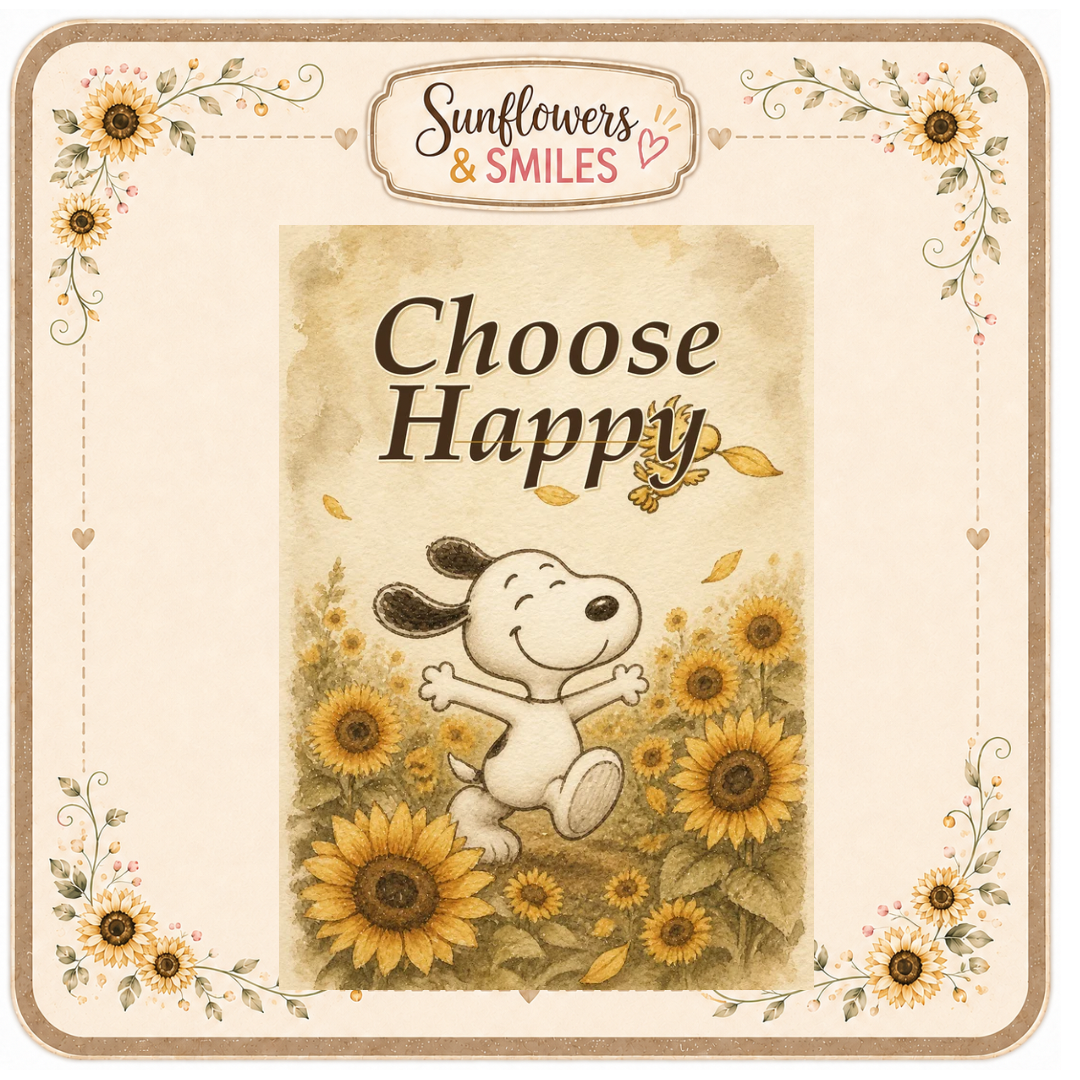 Snoopy & Sunflowers Custom Tees