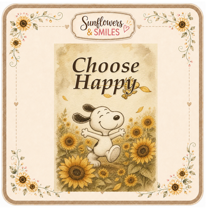 Snoopy & Sunflowers Custom Tees