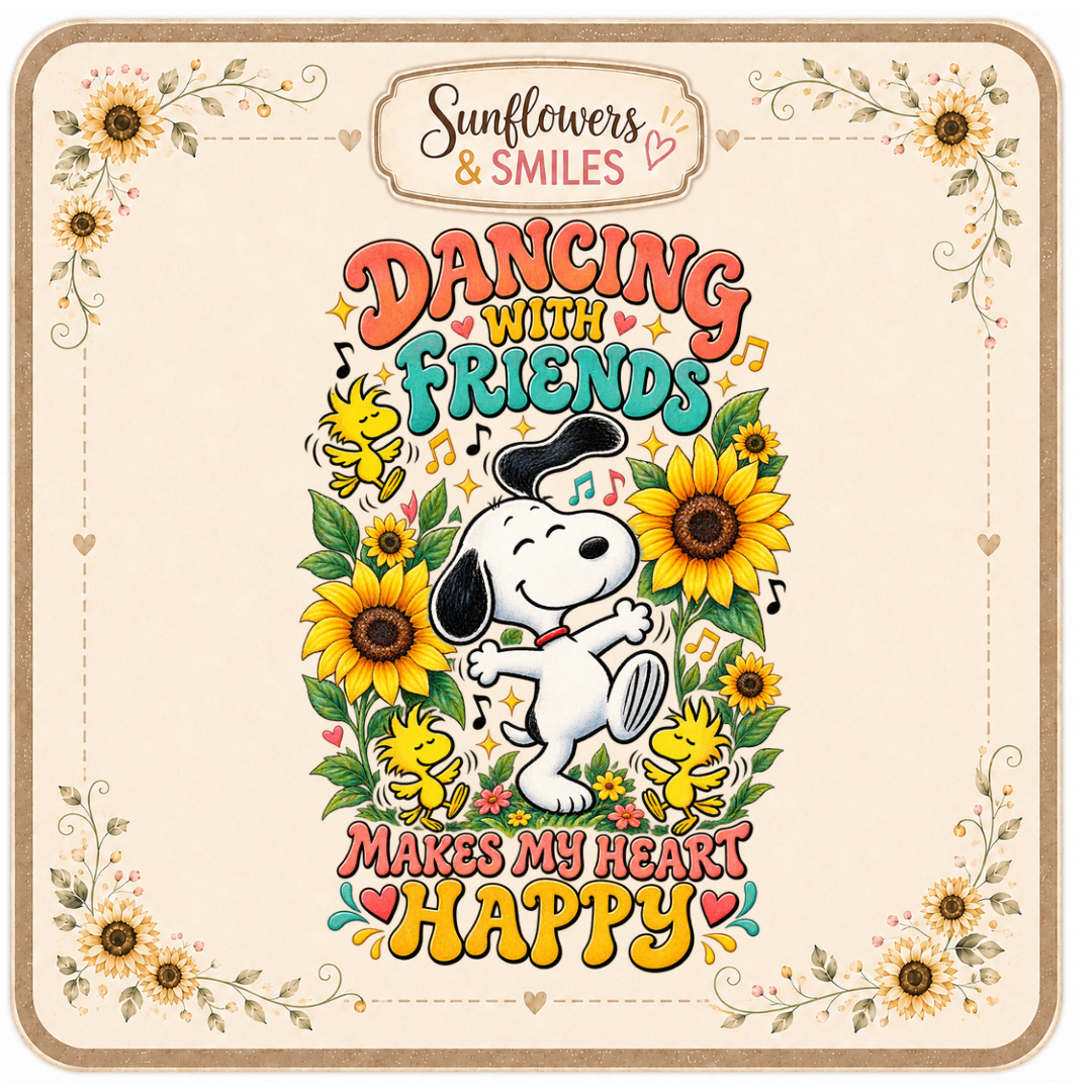 Snoopy & Sunflowers Custom Tees