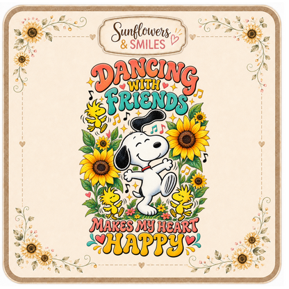 Snoopy & Sunflowers Custom Tees