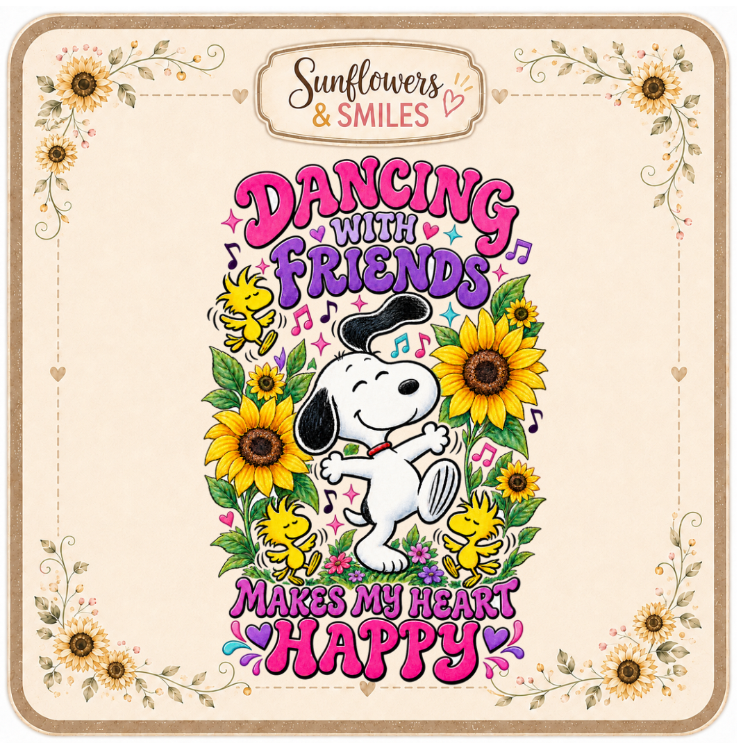 Snoopy & Sunflowers Custom Tees