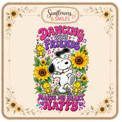 Snoopy & Sunflowers Custom Tees