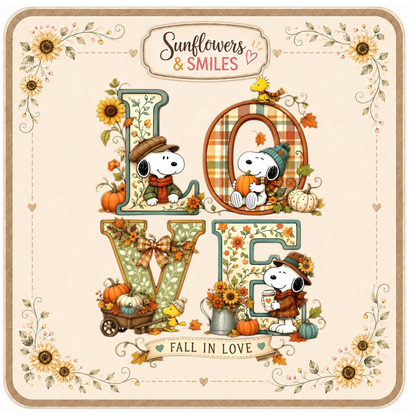Snoopy & Sunflowers Custom Tees