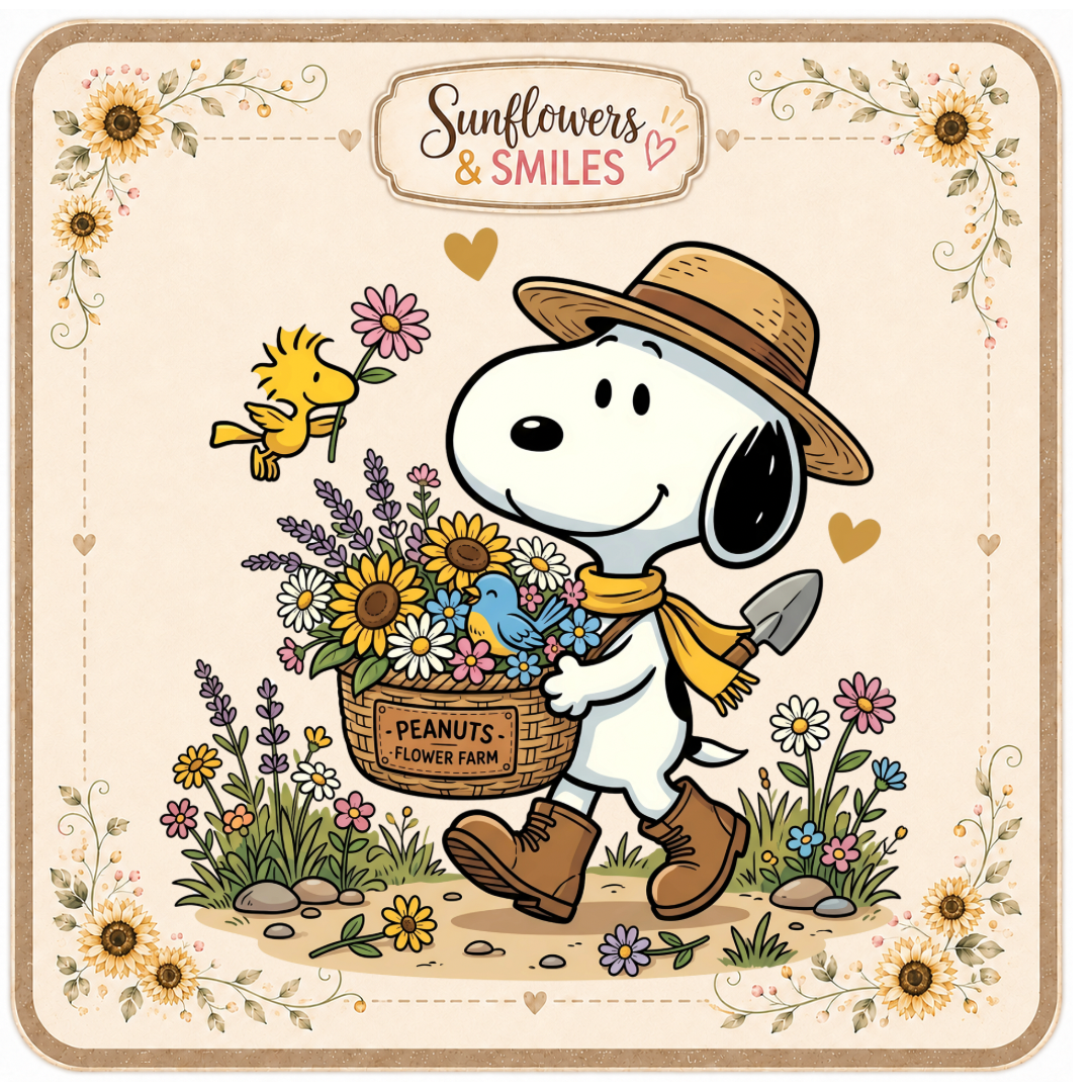 Snoopy & Sunflowers Custom Tees