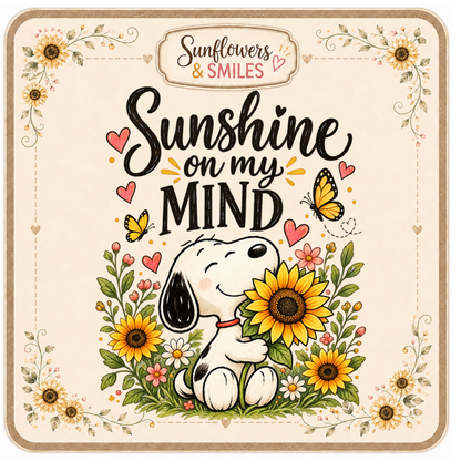Snoopy & Sunflowers Custom Tees