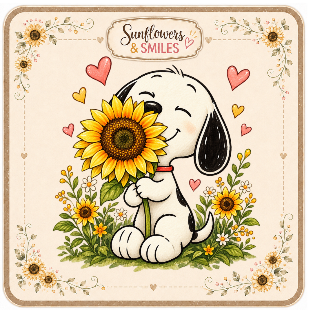 Snoopy & Sunflowers Custom Tees