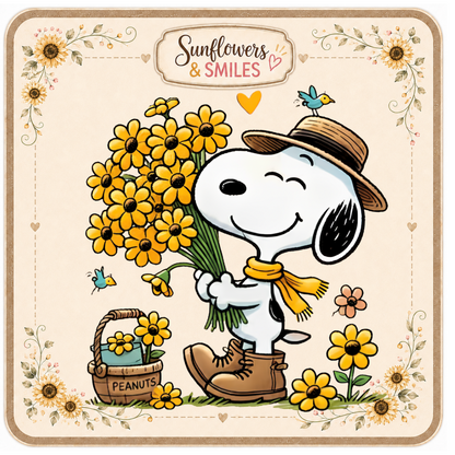 Snoopy & Sunflowers Custom Tees