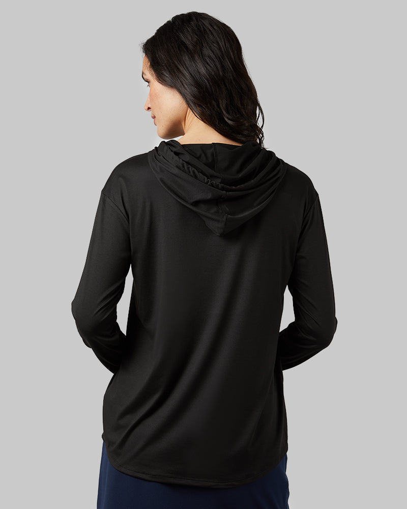 WOMEN'S COOLING LONG SLEEVE HOODED T-SHIRT