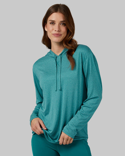 WOMEN'S COOLING LONG SLEEVE HOODED T-SHIRT