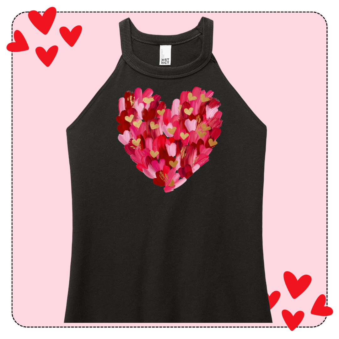 Design only-Painted Hearts