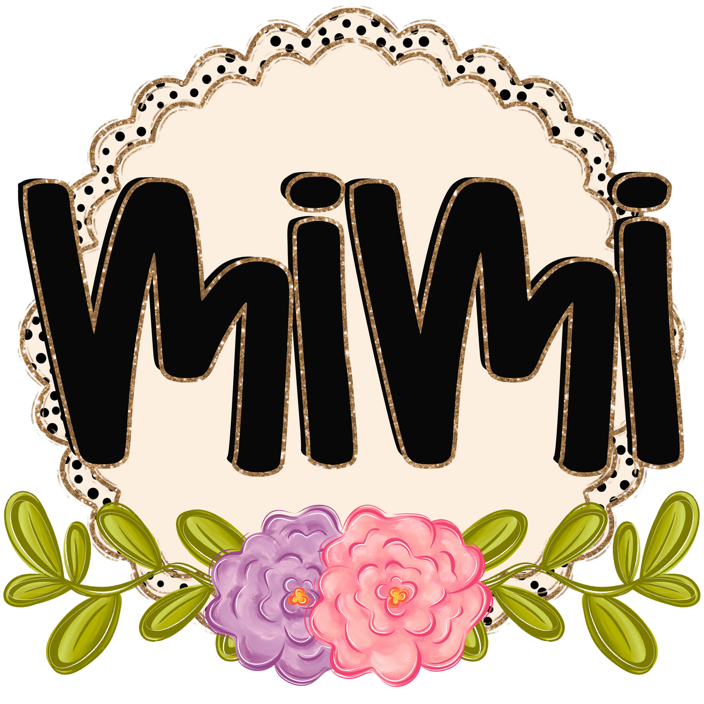 Personalized Design: Spring Name Floral (Choose your product) Mimi/Nana/Mom/Grandma, etc.