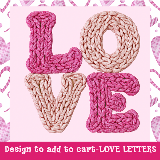 Design only-LOVE letters