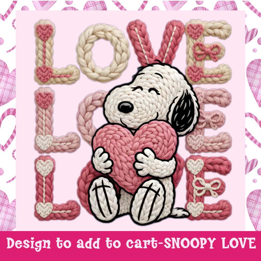 Valentines Collection Design only-Snoopy Love
