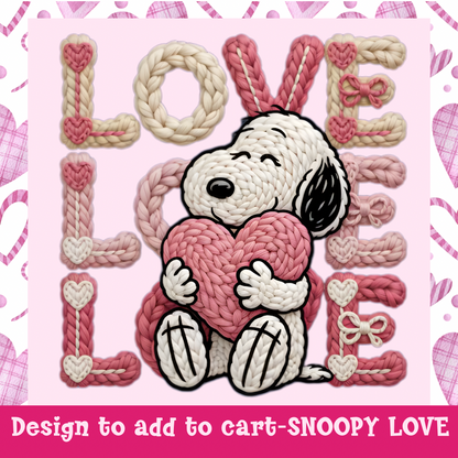 Design only-Snoopy Love