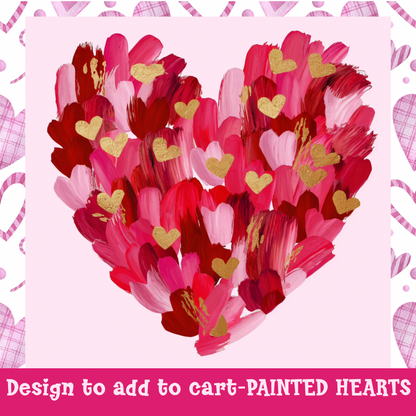 Design only-Painted Hearts