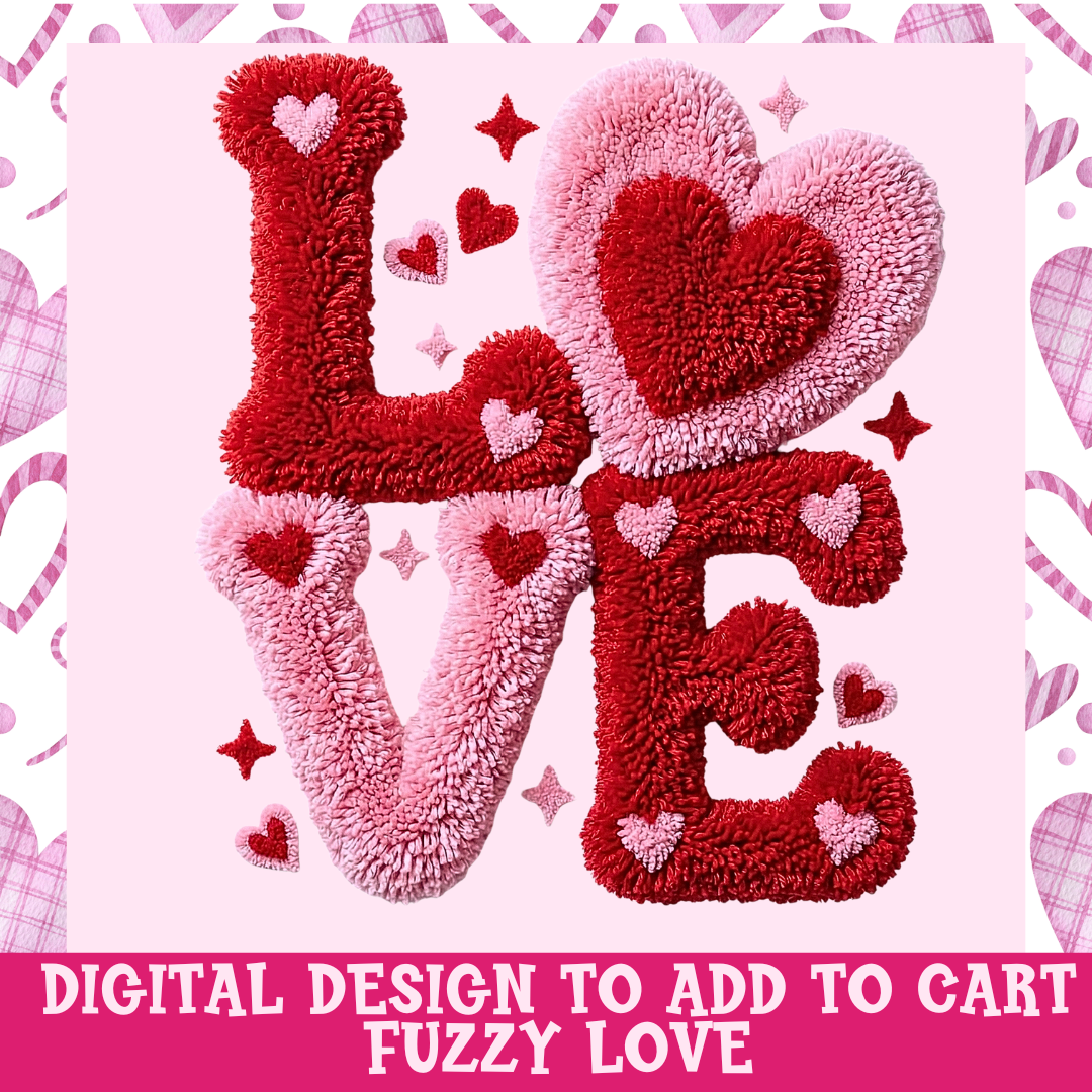 Design only- Yarn effect Love letters