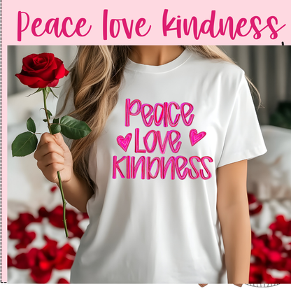 Design only- Peace, Love, Kindness